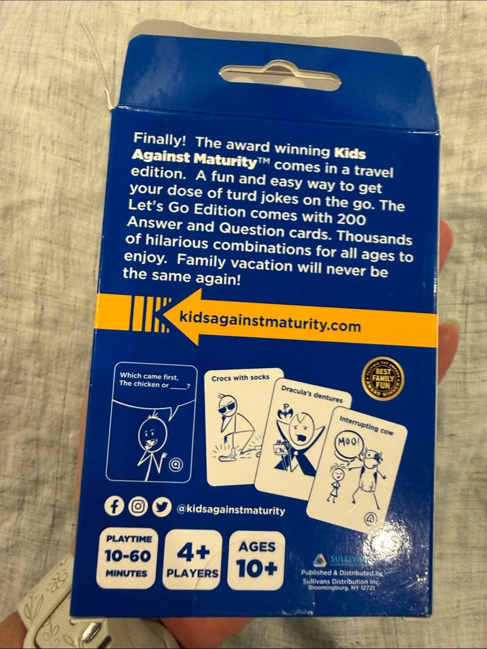 Let's Go! Edition Travel Card Game - Blue